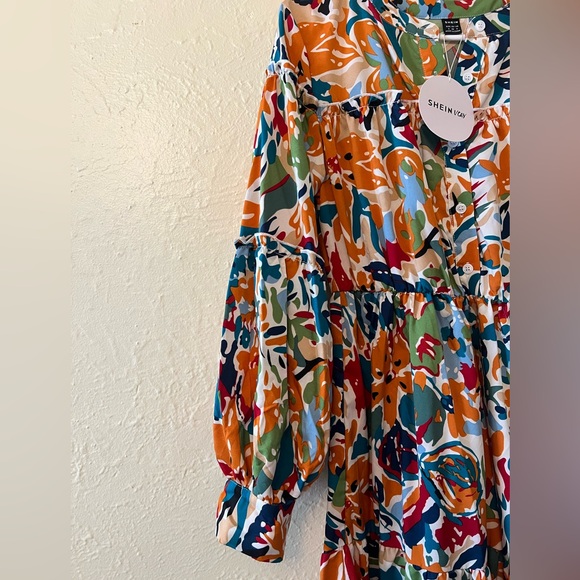Shein Vcay Printed Maxi Dress - Picture 10 of 10